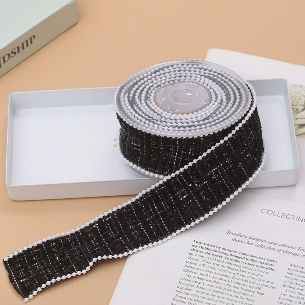 Diy Hair Bow Ribbon Retro Ribbon Lace Fabric Pearl Edge Ribbon 4cm Width For Hair Accessories Gift Packaging Party Decor