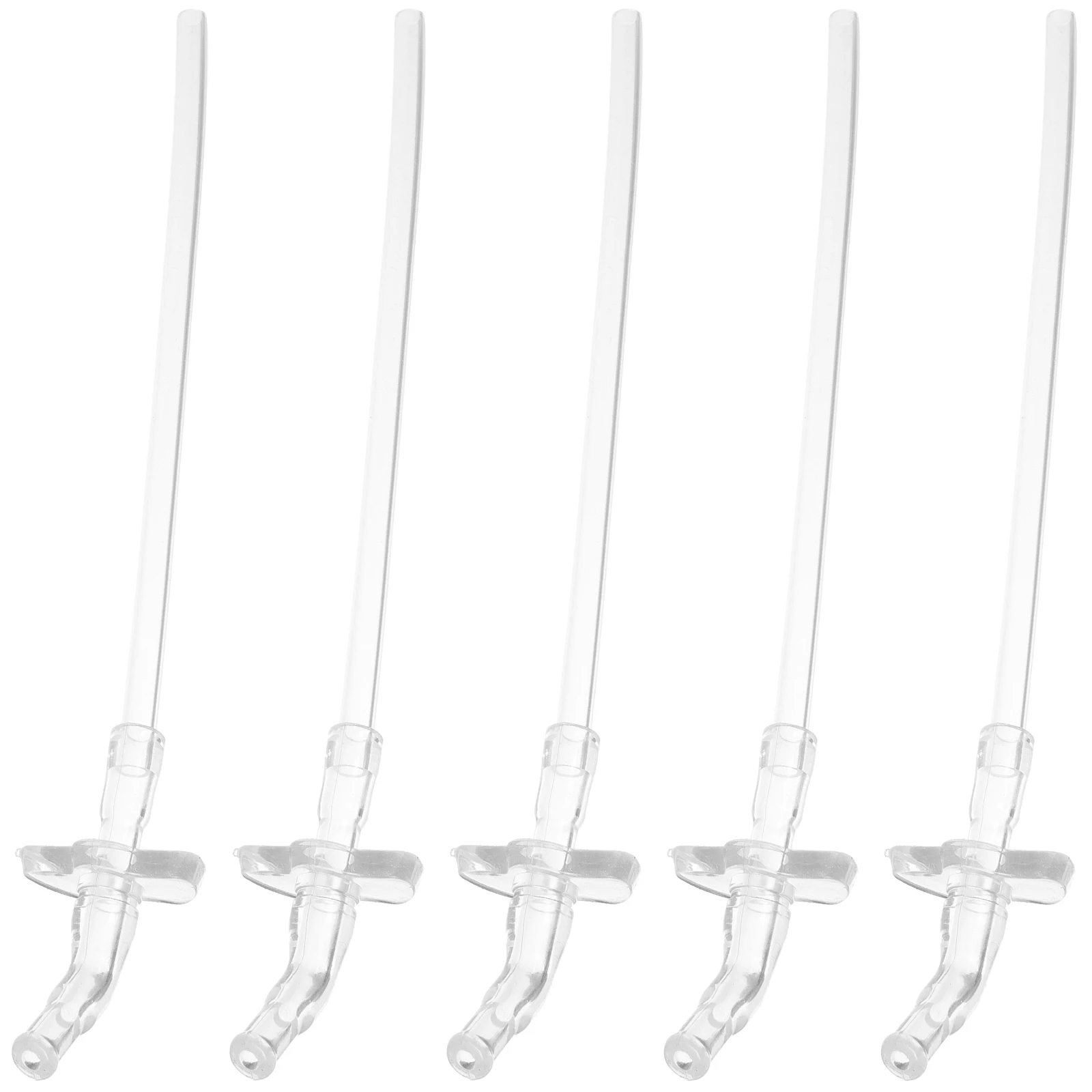 

5 set 5 Sets Straw Tumbler Straws Reusable Accessories Reusable Silicone Straws 6x160mm Soft Tube Washable Drinking Fits Bottles