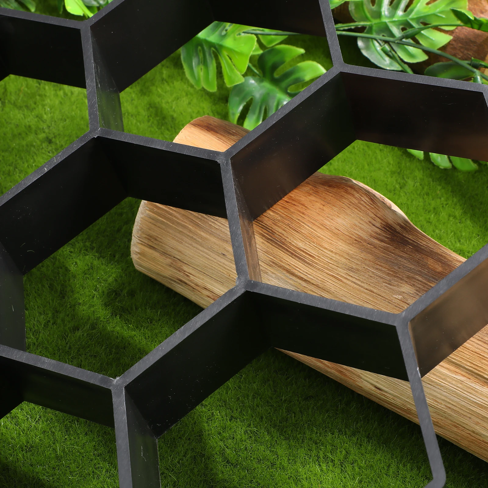 

Hexagon Concrete Mold Reusable Garden Paving Stone Path Walkway Patio Floor Tile Cement Form Diy Stepping Stone Maker For