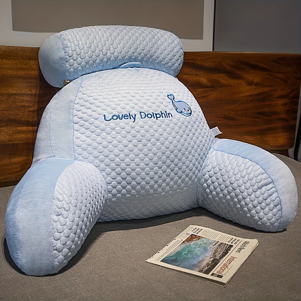 Bedside cushion soft bag waist pillow large backrest bed pillow sofa bed dormitory reading pillow removable and washable