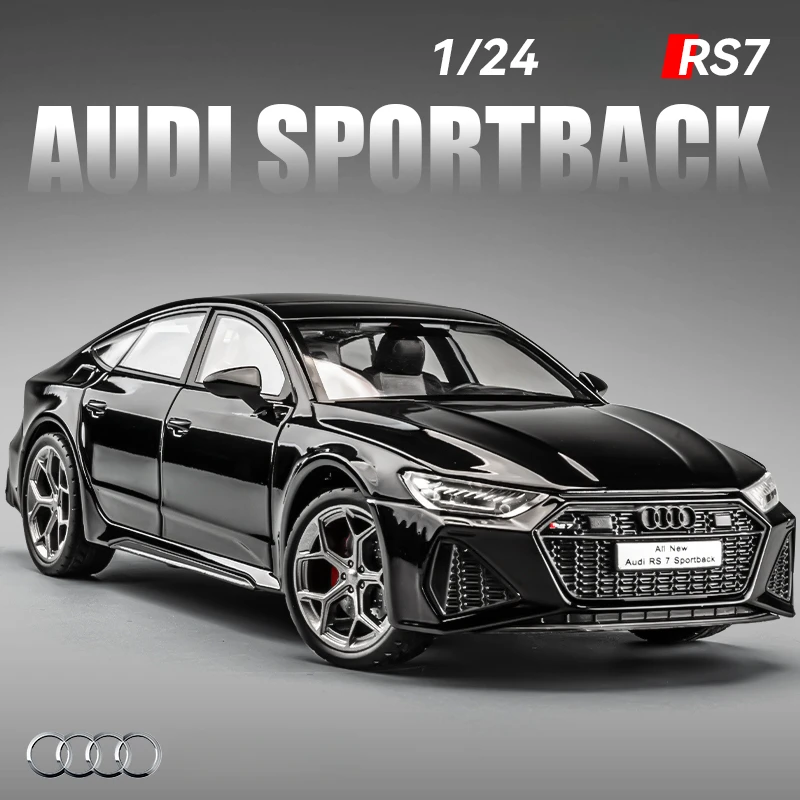

Подлинная авторизация, моделирование 1/24 AUDI RS7 Sportback, модель автомобиля из сплава, звук, свет, литой под давлением металлический игрушечный автомобиль, миниатюрный Voiture