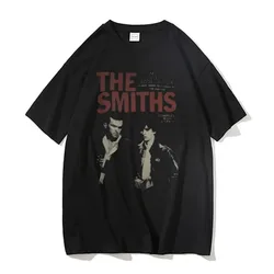 Mens Streetwear Men  Harajuku Alternative British Rock Band Tshirt The Smiths Vintage Print y2k T Shirt Man Pure Cotton T-shirt