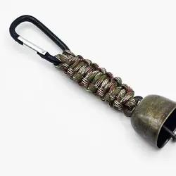 Campeggio all'aperto escursionismo allarme orso Paracord bear Bell Party atmosfera decorazione Wind Chime zaino tenda pendente campane di rumore