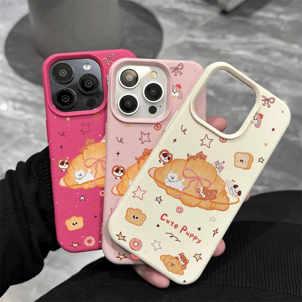 Cartoon-Brot-Tier-Handyhülle für iPhone 17 16 15 14 13 12 11 Pro Max 16 15 14 Plus 17 16 15 Pro 17Air Silikon-Matt-Abdeckung – Detail 4