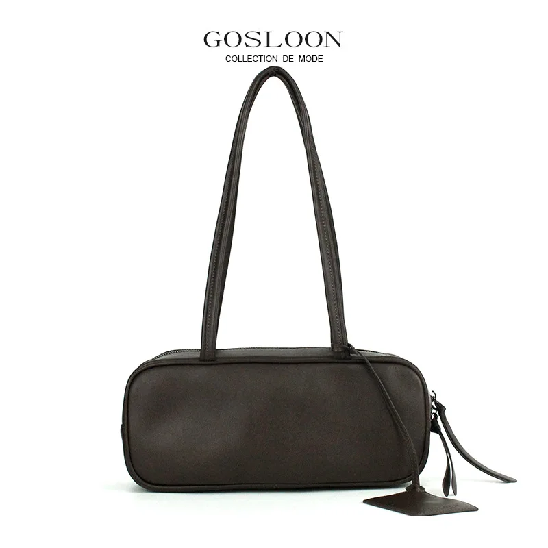 

GOSLOON-S8 ORIGINAL LEATHER UNDERARM BAG 2022 WOMEN'S BAG FASHION NEW HANDBAG MINIMALIST DESIGN SHOULDER BAG LUXURY BRAND