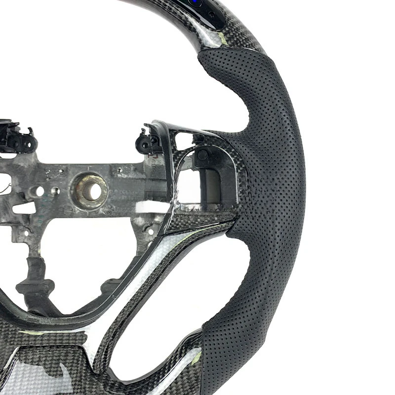 Multifunctional Custom Carbon Fiber Steering Wheel With Custom Stitching Multiple Color Options Interior Mod Parts