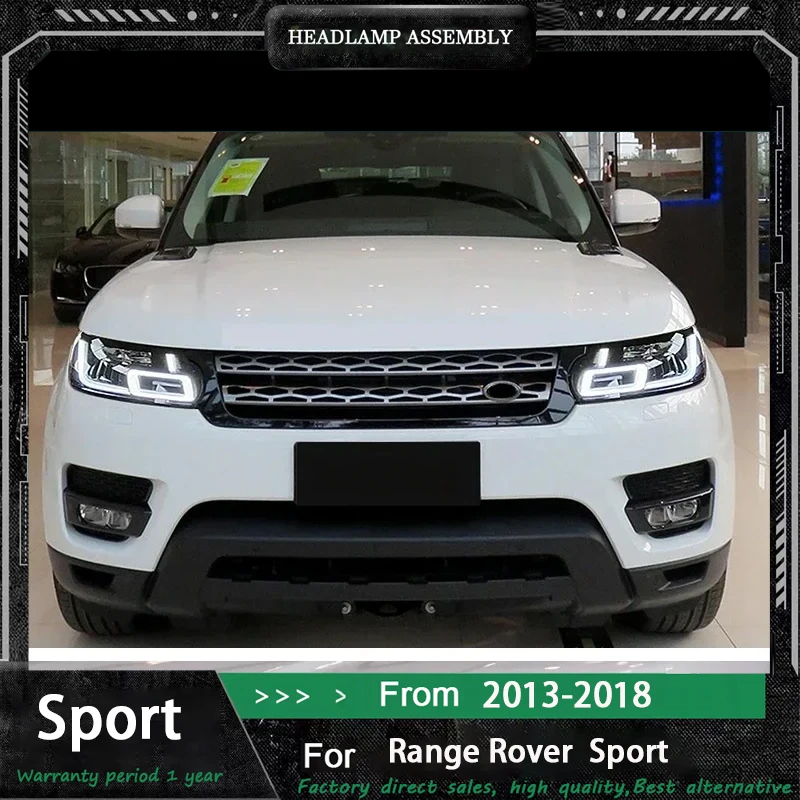 

2pcs Full LED Matrix Headlights For Land Rover Sport L494 2014 2015 2016 2017 Upgrade Headlamp Projector Lens Headlight Assembly