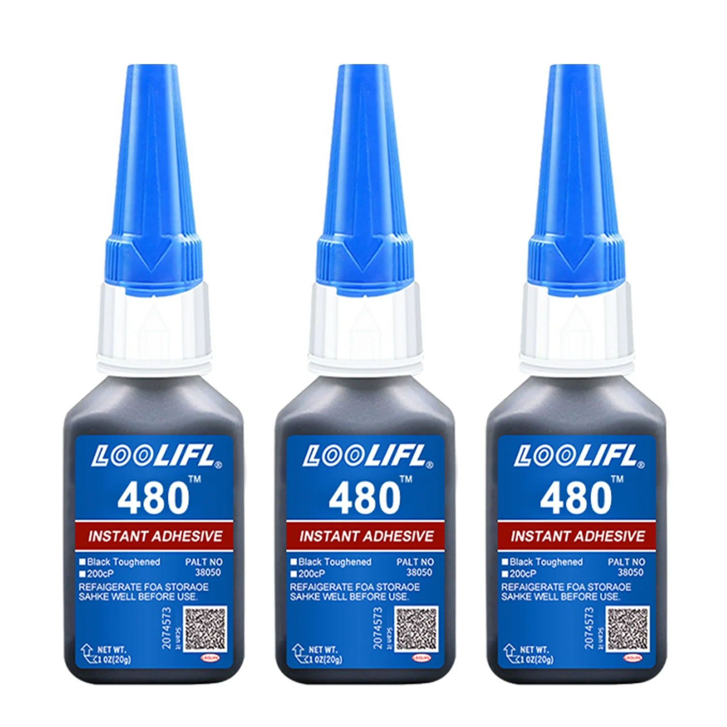 LOOLIFL480 20g Cyanacrylat-Klebstoff, hochtemperaturbeständig, schlagfest, zum Verkleben von Kunststoff, Metall, Gummi für die Reparatur von Autokarosserien und Stoßstangen