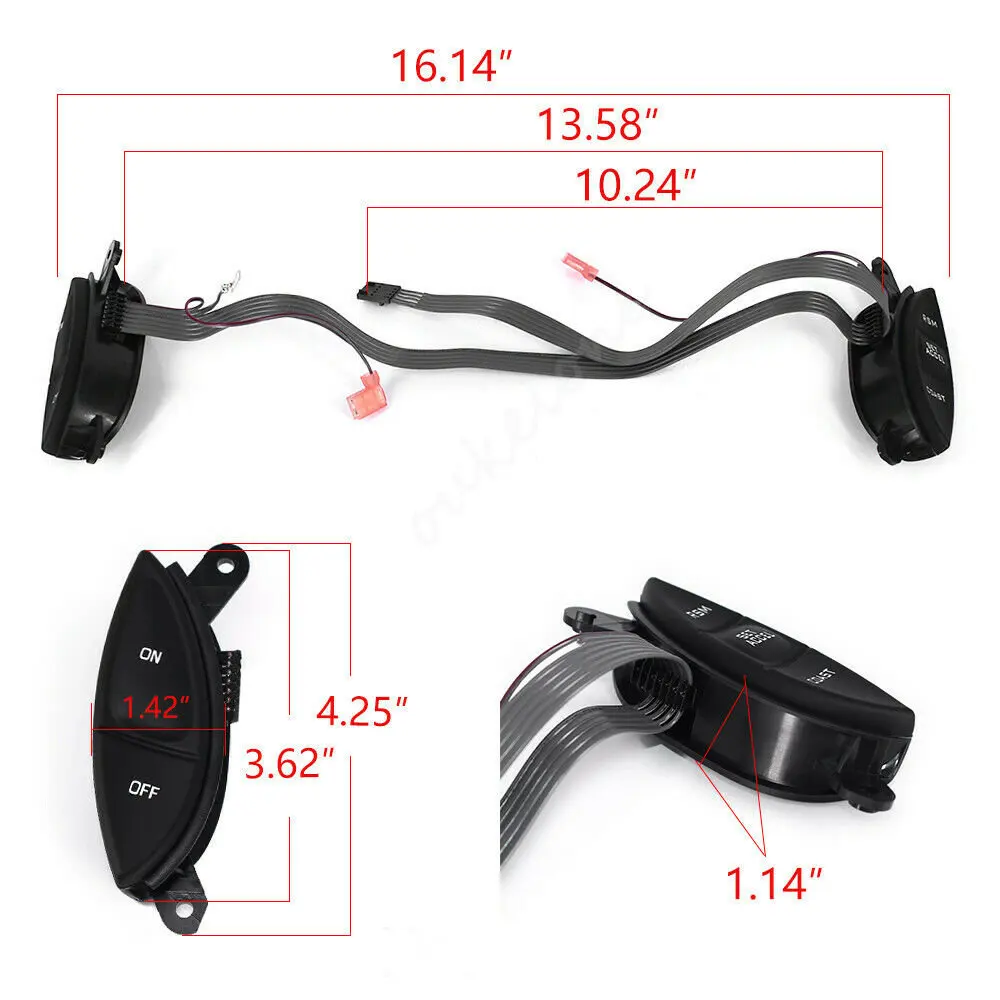 F87Z-9C888-BB For Ford Explorer Sport Trac Ranger F150 1998 1999 2000 2001 2002 2003 Steering Wheel Cruise Control Switch Button
