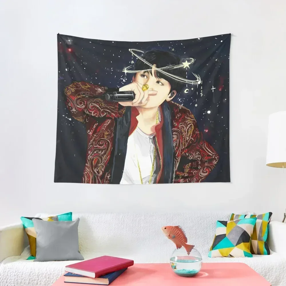 Min Yoongi- Stars Tapestry Wall Decor Room Decor Aesthetic Decoration Bedroom Room Decorations Tapestry