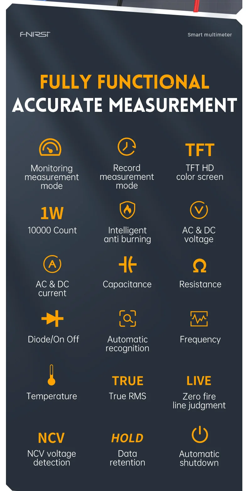 DMT-99 Multimeter digital high-precision intelligent anti-burn multifunction automatic digital display electrician