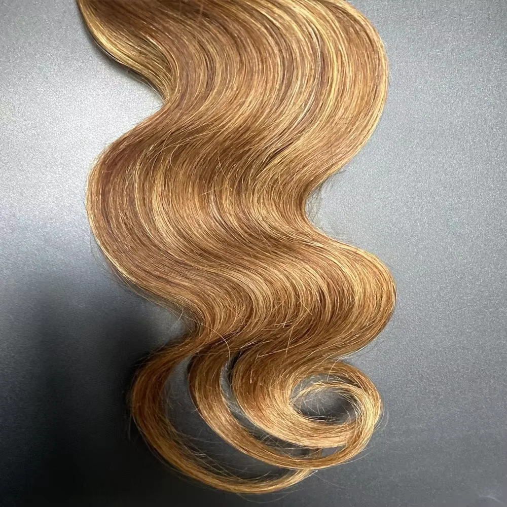 4/27 ombre destaque onda do corpo feixes de cabelo humano brasileiro 30 Polegada brasileiro 100% cru colorido tecer cabelo humano pacotes para mulher