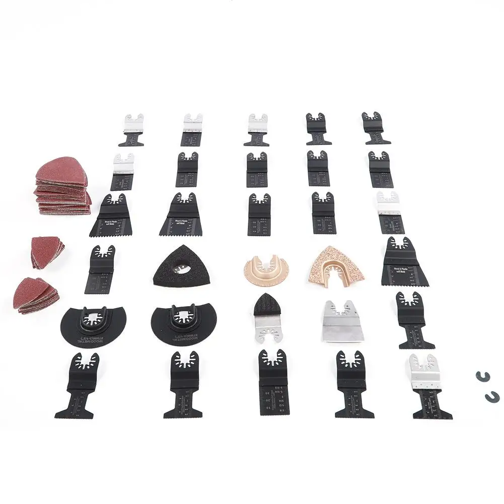 108Pcs Oscillating Blade Quick Release Cutting Polishing Tool for universal Trimming Machine Kit