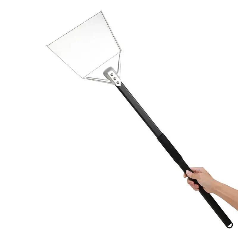 Pizza Oven Spatula Heavy Duty Fireplace ShovelPiece Intact Formed BBQ Charcoal Ash Poker Scoop Mini Dust Pan Oven Ash