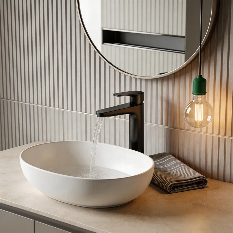 Factory-Direct Bespoke Gunmetal PVD Brass Single-Hole Modern Basin Mixer Faucet