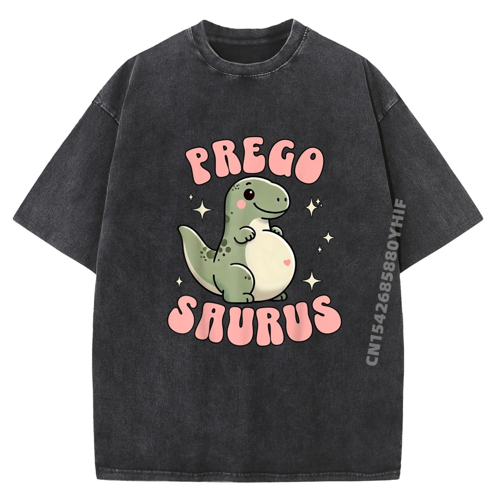 

Tops & Tees Pregosaurus Cute Retro Mommy Dinosaur Men T-shirts Classic Tops Tees Graphic Tees Mens Funny Washed Clothes