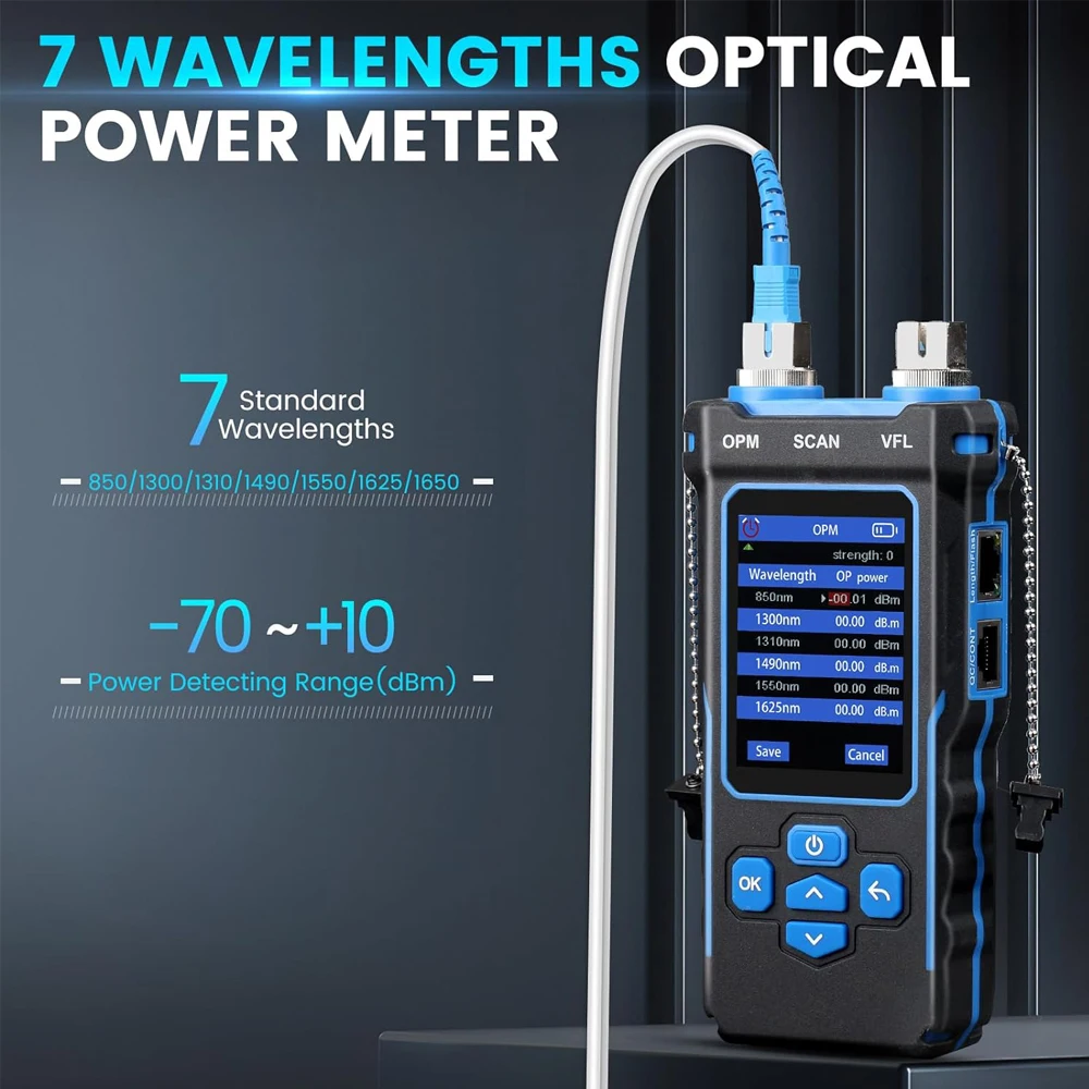 Noyafa-Network Cable Tester, Ethernet Cable Tracker, OPM VFL PoE Checker, Medir Comprimento, Wiremap, Ferramentas de Rede, NF-8508