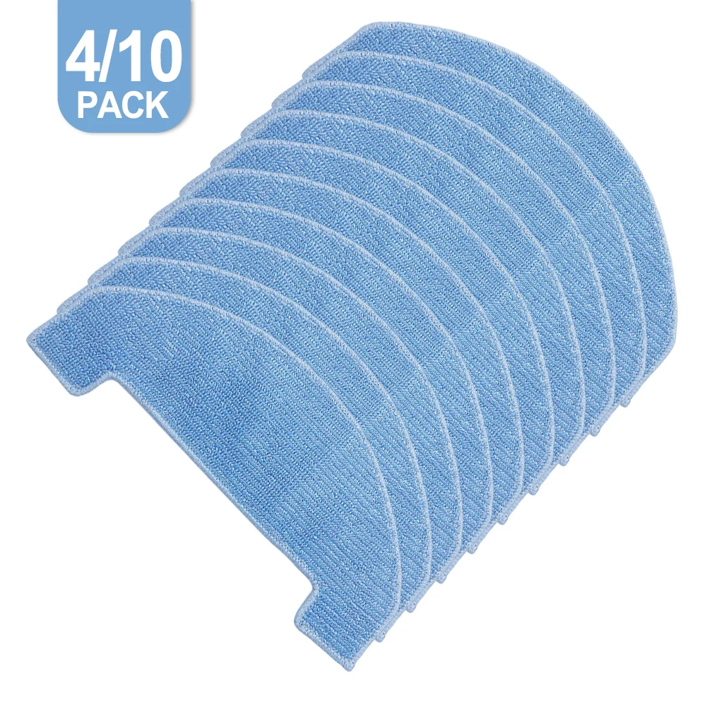 Replacement Mop Cloth Set for Ultenic For T10 Lite Vacuum Premium Microfiber Materials in Either 4 or 10 Piece Options