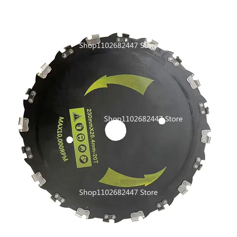 Lawn mower chain blade 9 inch 14 teeth/20 teeth right angle chain saw blade lawn mower chain blade