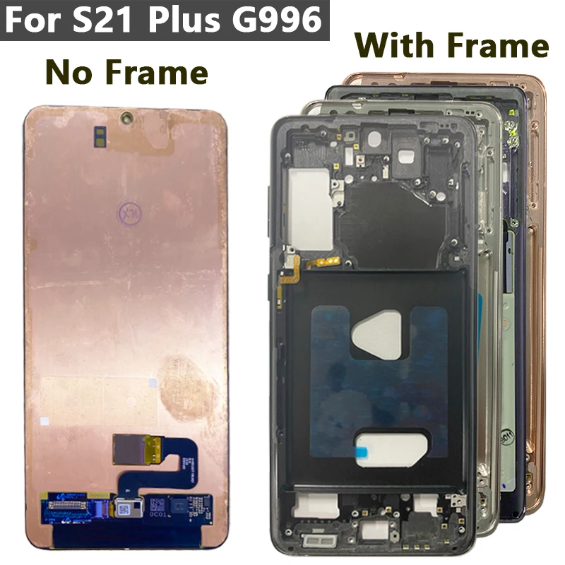 Super OLED S21 LCD display For SAMSUNG S21 G991 G990F/DS Touch Screen Display S21 Plus G996F Digitizer Replacement Parts