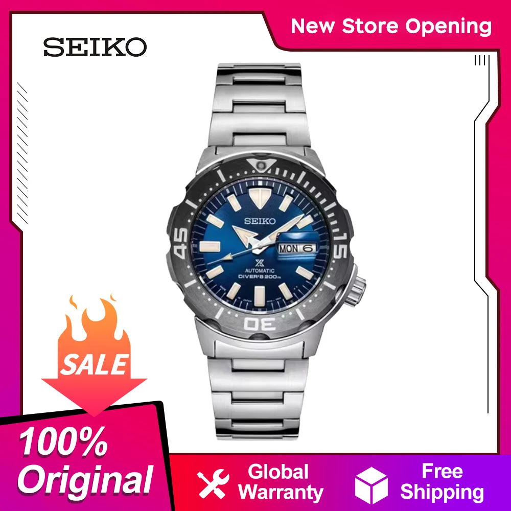 

Seiko Japanese Original Watch for Men Prospex Automatic Sports Diver Waterproof Luminous Mechanical Watches