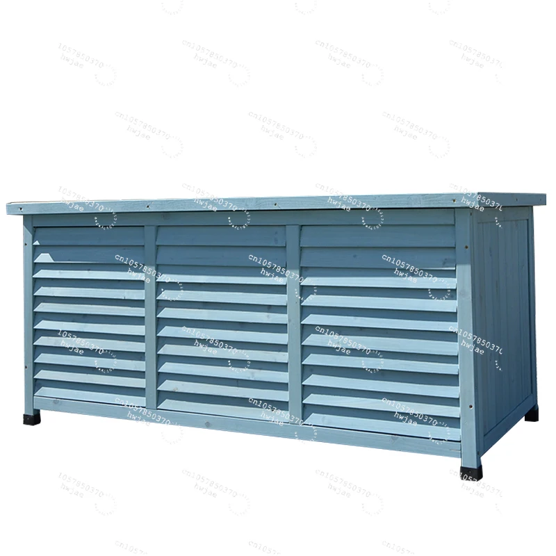 Outdoor Wooden Short Cabinet Locker Carpet Cabinet Storage and Finishing Outdoor Balcony Garden Garden Rainproof and Anti-corros