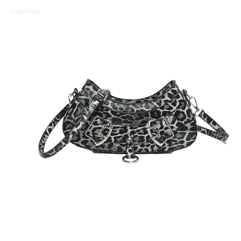 

Women's Handbag Single Shoulder Underarm Bag 2024 New Fashionable and Versatile High-end Spicy Girl Leopard Print