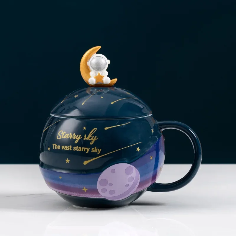 

Ceramic Astronaut Mug Planet Coffee Cup Unusual Tea Cup Kawaii Cups of Coffee Cups Free Shipping Original Mugs Christmas Gift