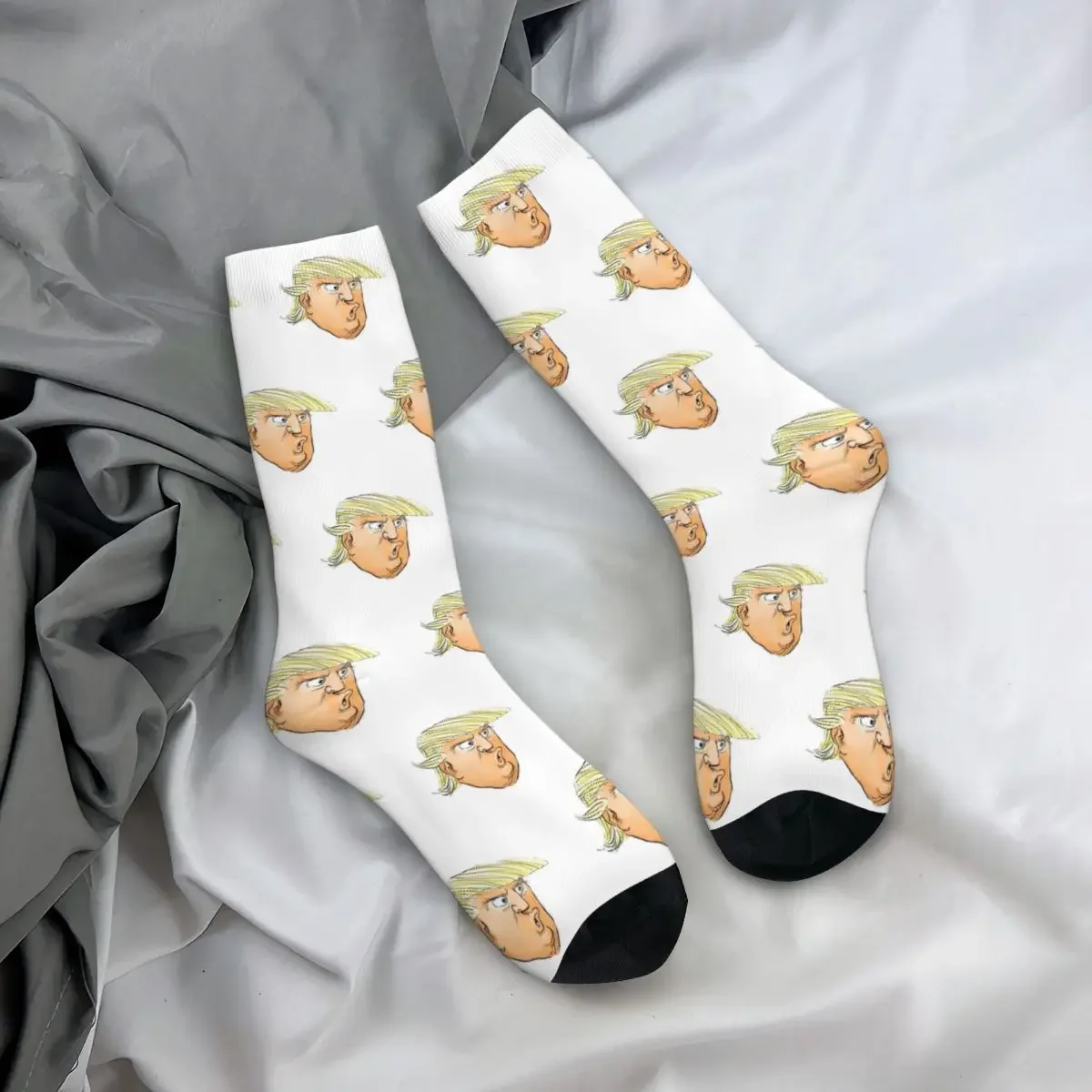 Donald Trump Socks Men Women Fashion Socks Harajuku Spring Summer Autumn Winter Middle Tube Stockings Breathable Cute Sock