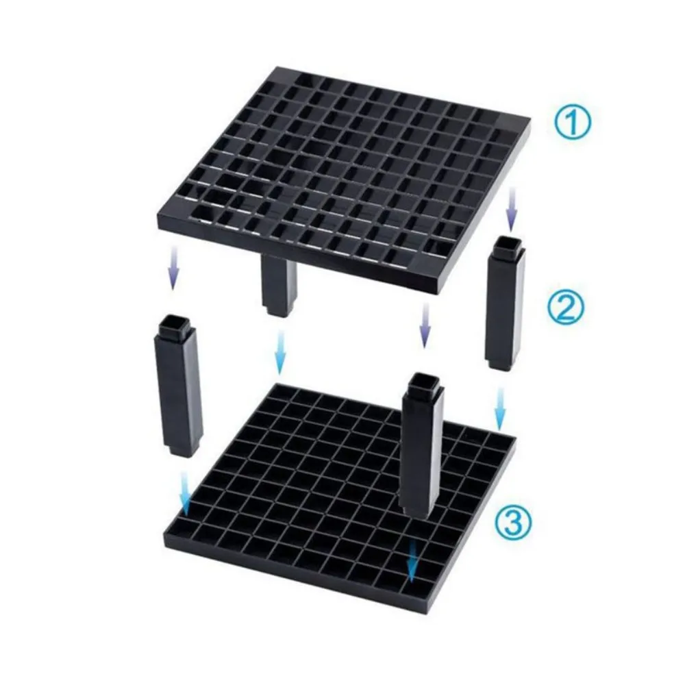 Storage Box 96 Holes Paint Brush Holder Detachable Square Holds Up Storage Pencil Stand Artists Art