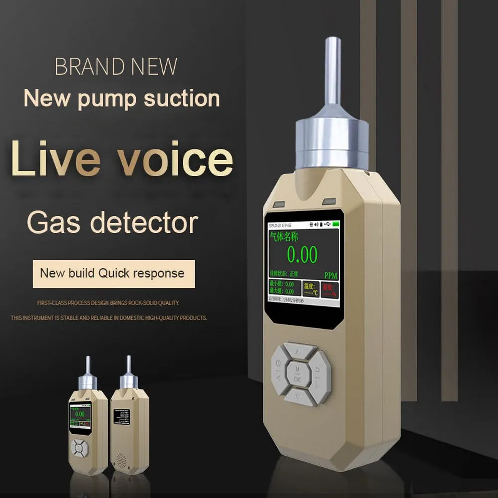 Digital O3 Detector 100ppm Ozone Pumping Gas Leak Detector Ozone  with Alarm System Gas Analyzer Professional Gas Sensor