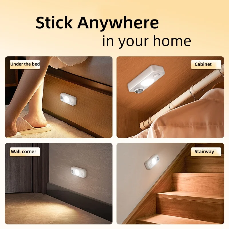 LED Motion Sensor Lights Rechargeable Cabinet Lights Wireless Energy Saving for Closet, Drawer, Shelf, Under Cabinet image 5