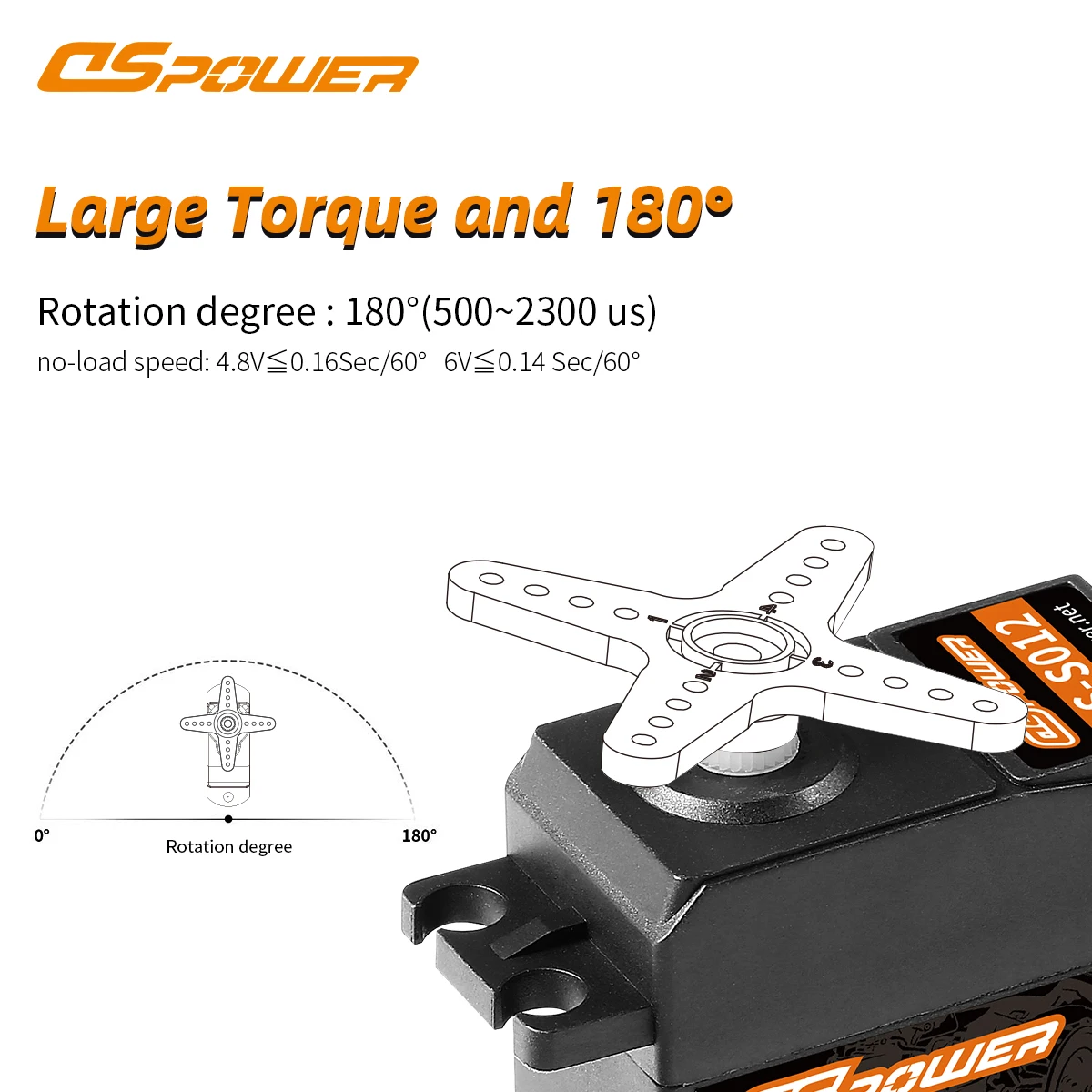 DSpower 3KG Digital Servo Core Motor Waterproof 4.8~6.0V for 1/12