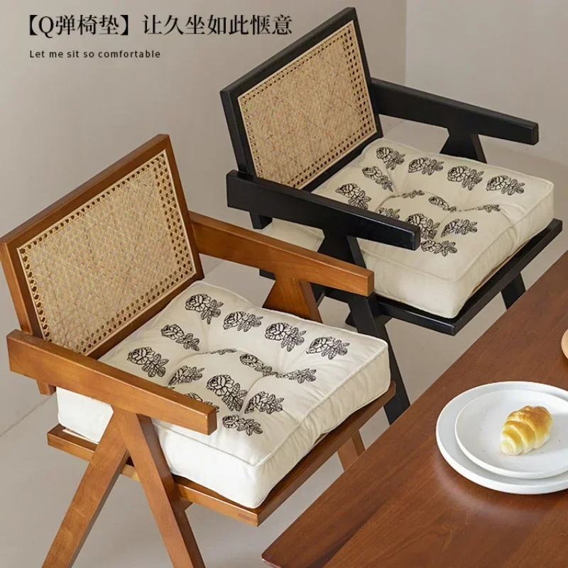 Winter thick dining chair office sedentary high seat cushion