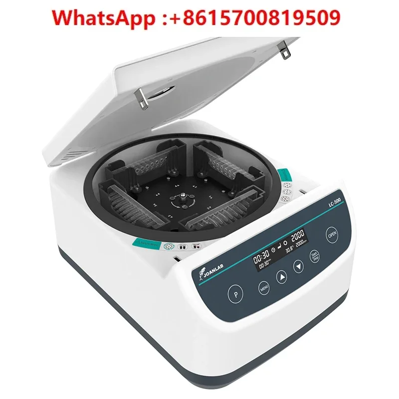 Microplate Centrifuge Laboratory Small Digital Display Benchtop Low Speed 96-Well Plate Centrifuge 2000 rpm