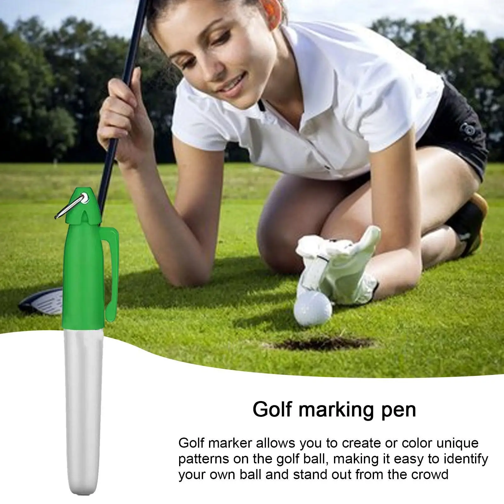 Golf Ball Marker Stencil High Precision Golf Alignment Tool Golf Ball Line Marker Golf Marker For Ball Golf Putting Aid