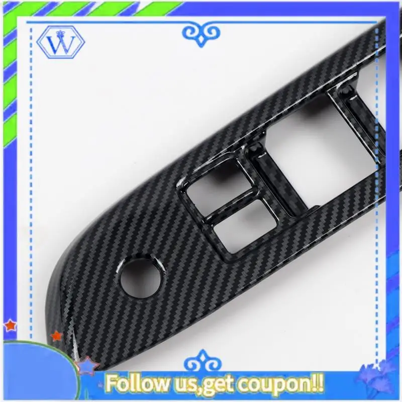 

M46K-Window Glass Lift Button Trim Switch Cover Window Switch Cover Door Armrest Panel For Subaru WRX/WRX STI 2015-2020 LHD