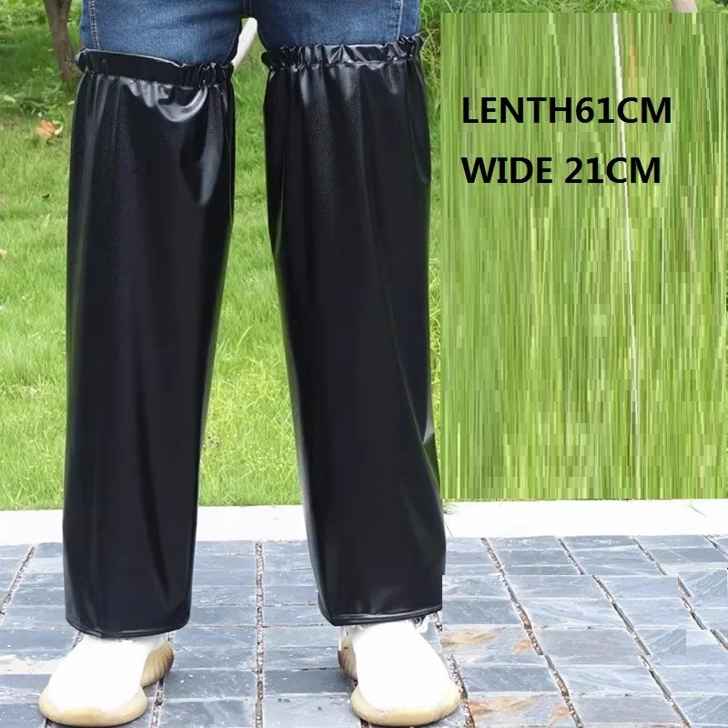 Porca impermeabile in PVC antipioggia, manica per gamba, motociclista