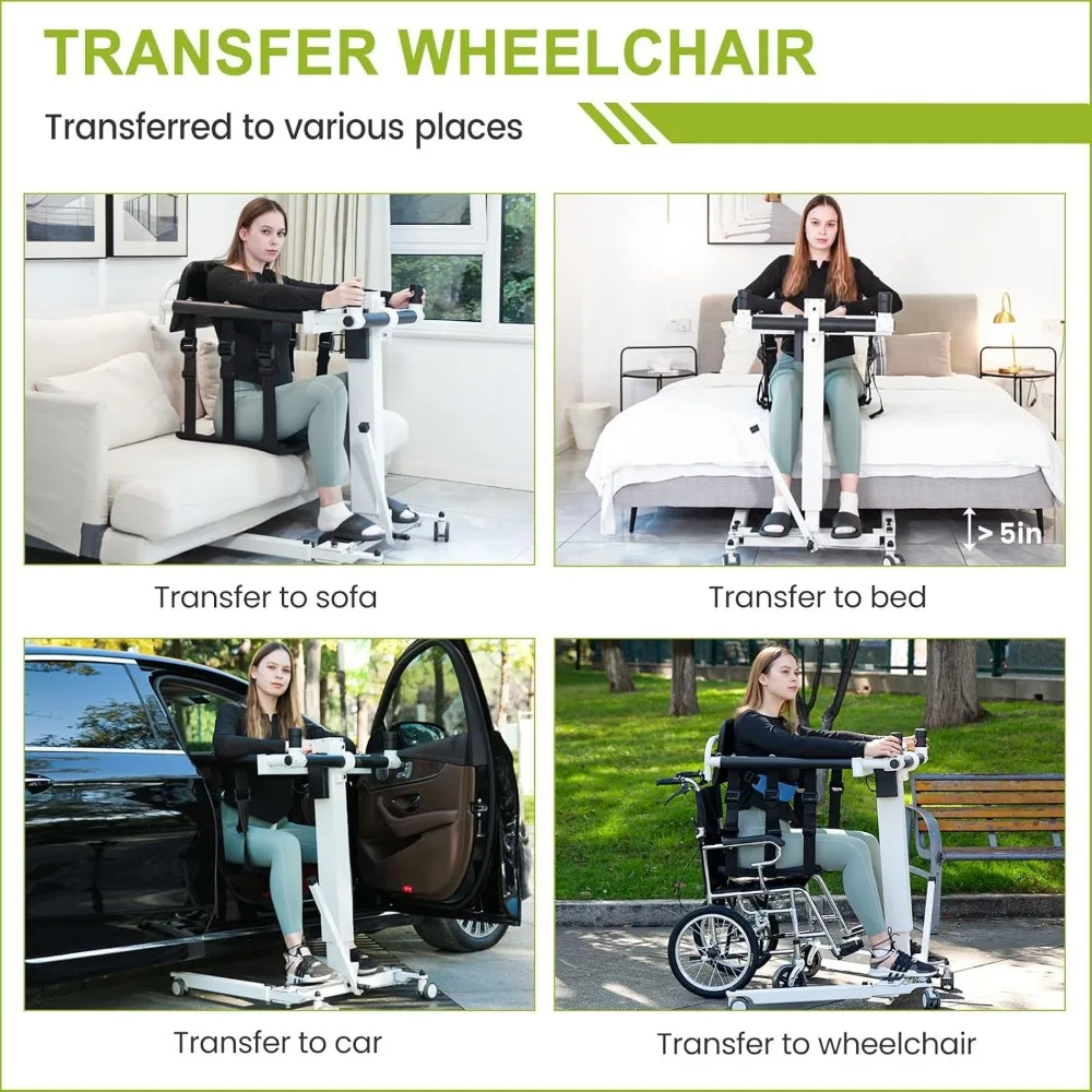 Upgrade-Electric Transfer Lift,Patient Lift Transfer Chair for Home,Folding Portable Patient Lift for Car,Handicap Lift Shower