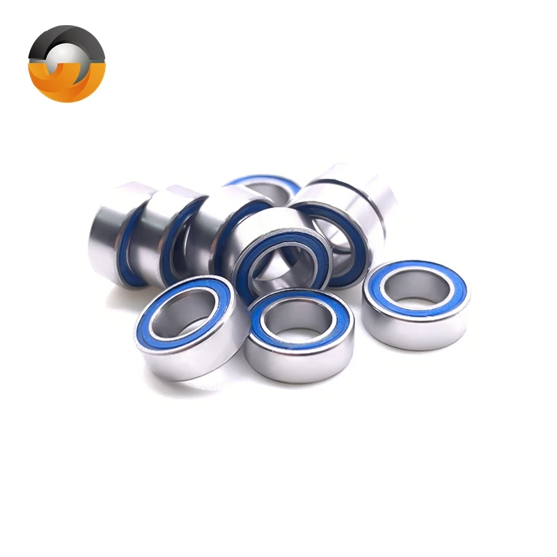 5pcs 4x7x2.5 mm MR74 2RS ABEC-7 Hobby Electric RC Cars Trucks Miniature Bearings L740D Blue Rubber Sealed