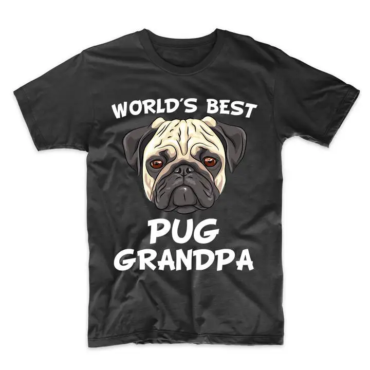 World'S Best Pug Grandpa Dog Owner T Shirt By Really Awesome