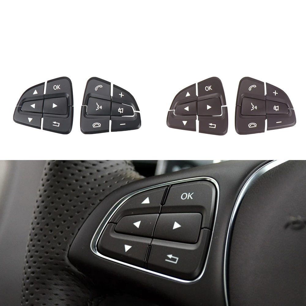 

Car Steering Wheel Buttons Control Switch Cover For BENZ A B CLA CLS GLA GLS GLE Class W176 W246 W218 W172 W292 W166 0999050600