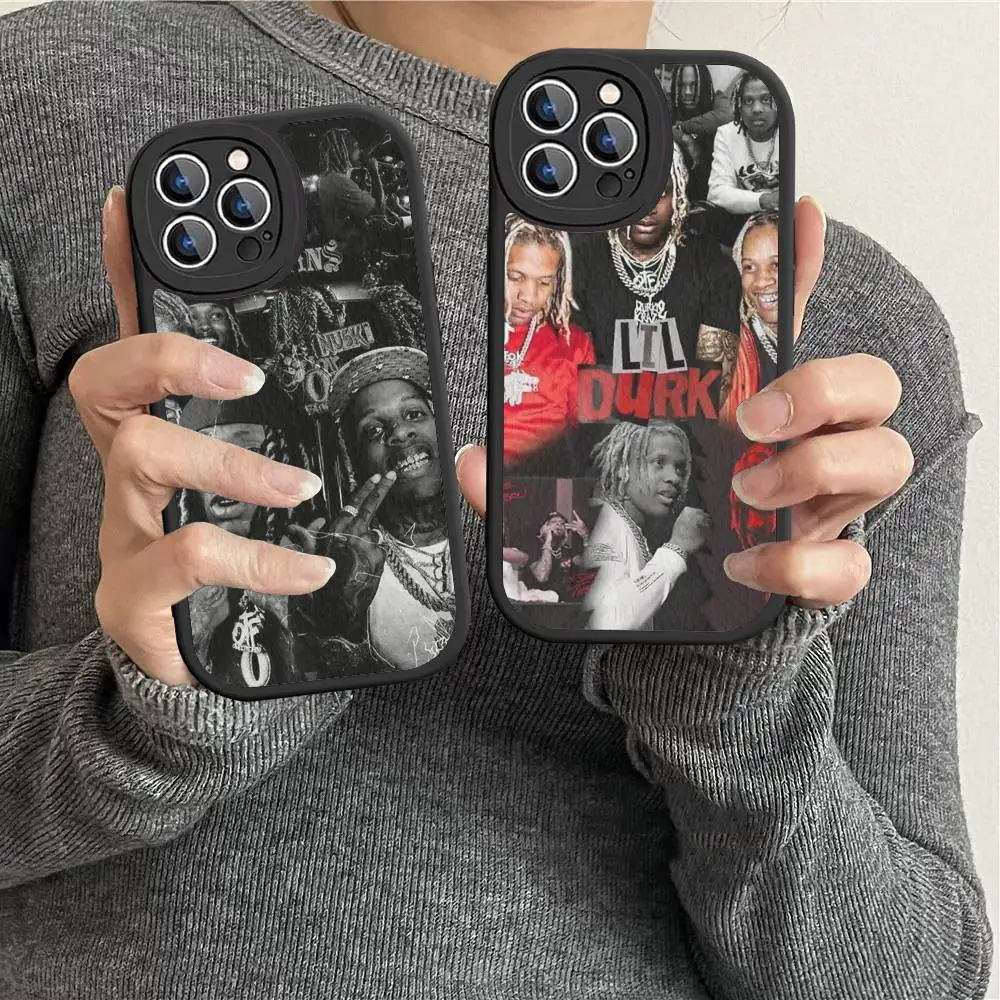 

Rapper L-Lil D-Durk Phone Case For IPhone 16 15 14 13 12 11 Pro Max Plus 16E Soft Leather Cover