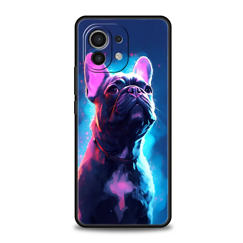 French Bulldog Phone Case for Xiaomi Mi 14 13 12 11 Ultra 13T 12T Poco C51 F3 F4 F5 X3 X4 NFC M3 Pro Lite 5G Silicone Cover Bags image 2