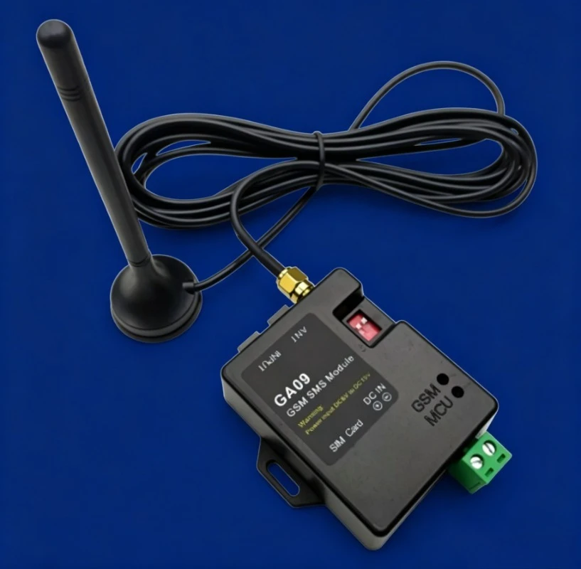 GA09 GSM Alarm System 8-Channel Input, SMS/Call Remote Security Module for Home Industrial Monitoring, DC5-15V