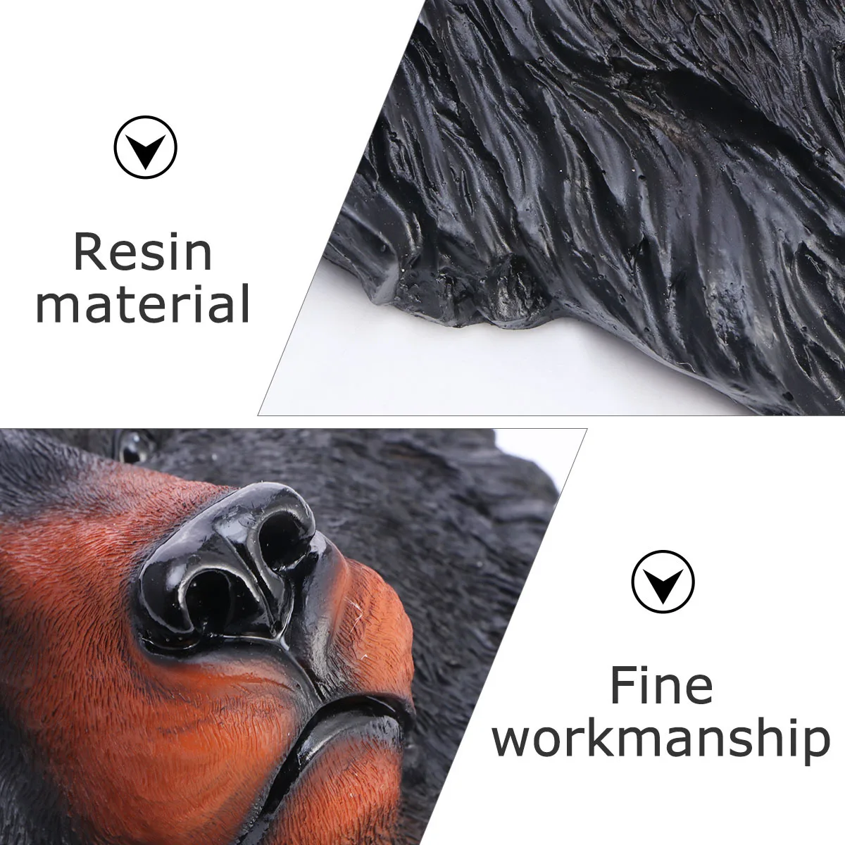 

Bear Resin Head Decoration Wall Mount Animals Decorations Plastic Heads Hanging Mounted Outdoor Ornaments