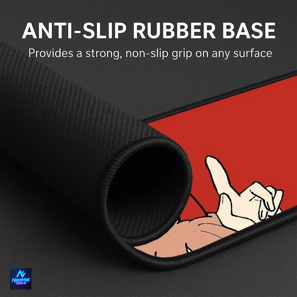 الطاقة بالمنشار رجل الحصير الكمبيوتر أنيمي ماوس الوسادة الأحمر الكمبيوتر الديكور Kawaii مكاتب اكسسوارات مكتب منصات كبيرة ماوس الوسادة للمكتب