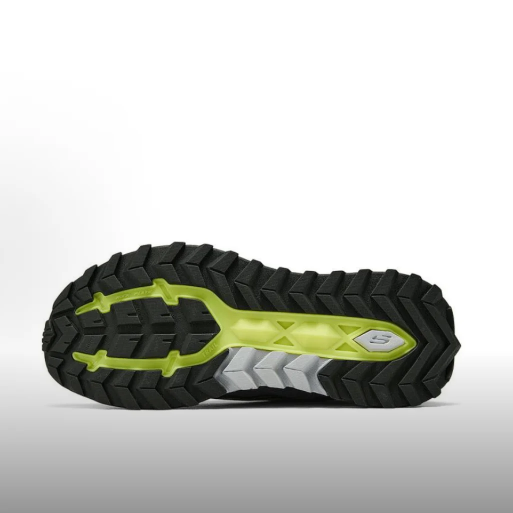 Skechers GLIDE-STEP AT كاجوال متعدد الاستخدامات، متين، أنيق وخفيف الوزن، مريح للارتداء اليومي للرجال باللون الرمادي والأصفر