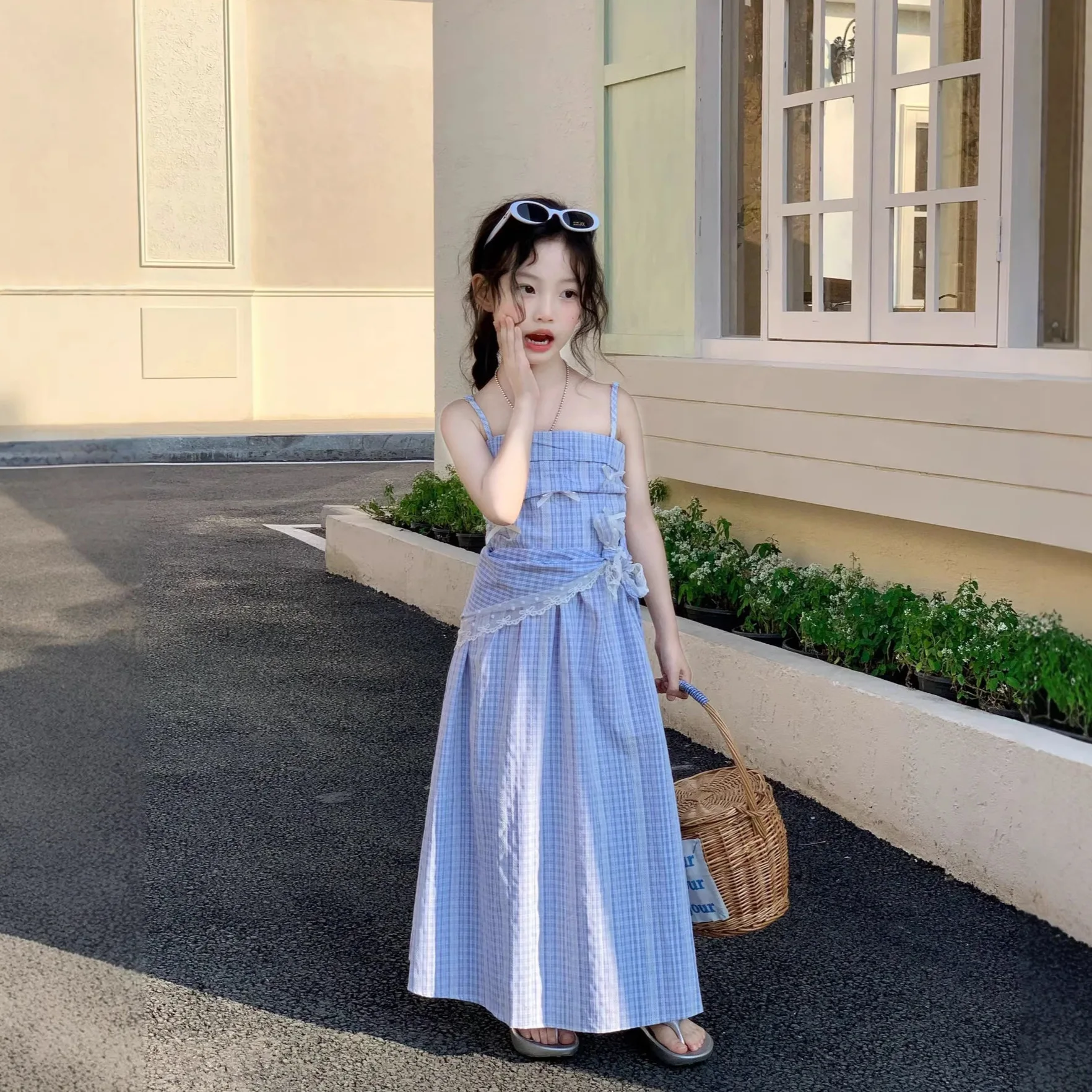 

Girls' Dress 2026 Summer New for Children Princess Dress Suspender Long Fashion Beautiful Skirt Kids