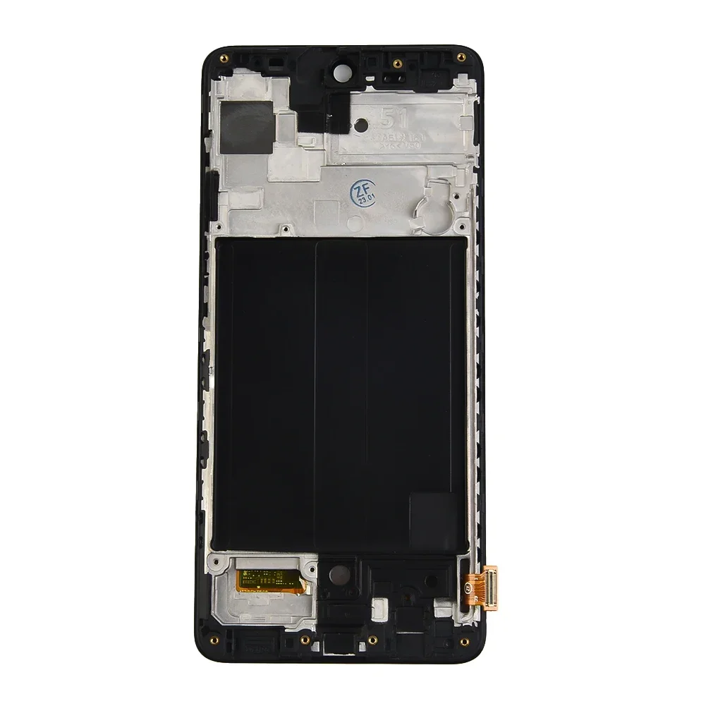 DS A515U Pour Galaxy A51 SM-A515F Assemblée A515 Écran Pratique Synthétique En Métal Noir Digitizer ± Cadre Tout Neuf